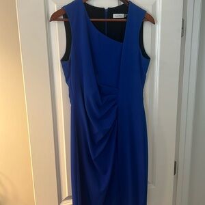 Calvin Klein royal blue dress. Fully lined